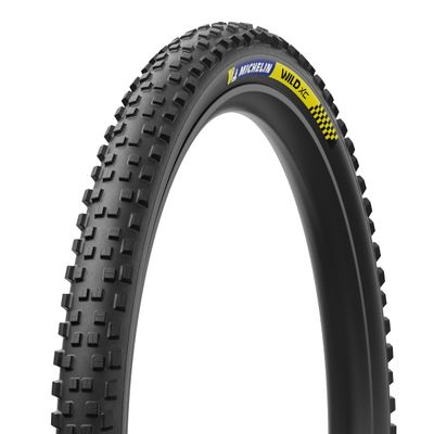 Michelin Wild Xc Racing Line Ts Tlr 29x2.25 Tire  Tubeless, Gum-X Compound, Cross Shield2 Casing, E-Bike Ready, for Cross Country & Enduro, Black