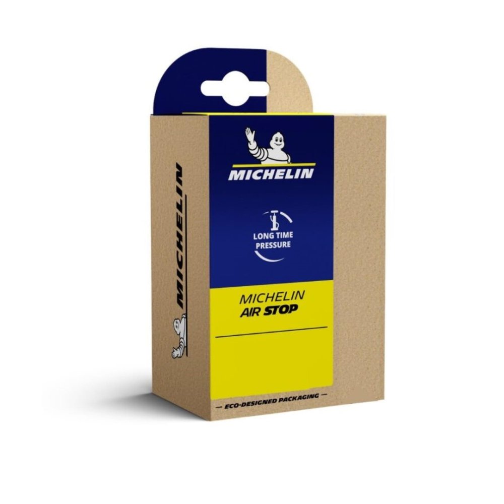 Michelin Airstop Butyl Bike Tube, Presta Valve, 700x18-25c, 622x18-25c, Valve Length: 48mm, Road Bicycle