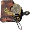 Pocket Compass for Hiking, Survival Instrument Antique So You Can Always Find Your Way Back Home Engraved Camping Pocket Compass Nautical Vintage Navigation Outdoor view 1