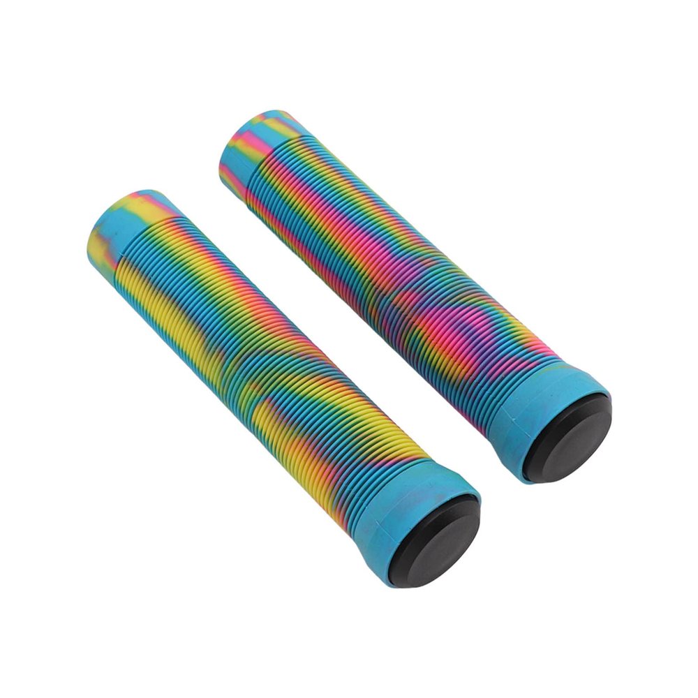 Alomejor 1 Pair 22.2mm Rubber Handlebar Grips Handlebar Cover Mountain Handle Cover(Yellow Green Color)