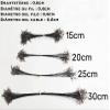 PISCORUSH 50pcs Fishing Wire Leaders Nylon-Coated Fishing Line Trace Lure Leaders with Swivels and Snaps Stainless Steel Fishing Tackle Leaders Tackle (Silver, 12inch 50PCS) view 2