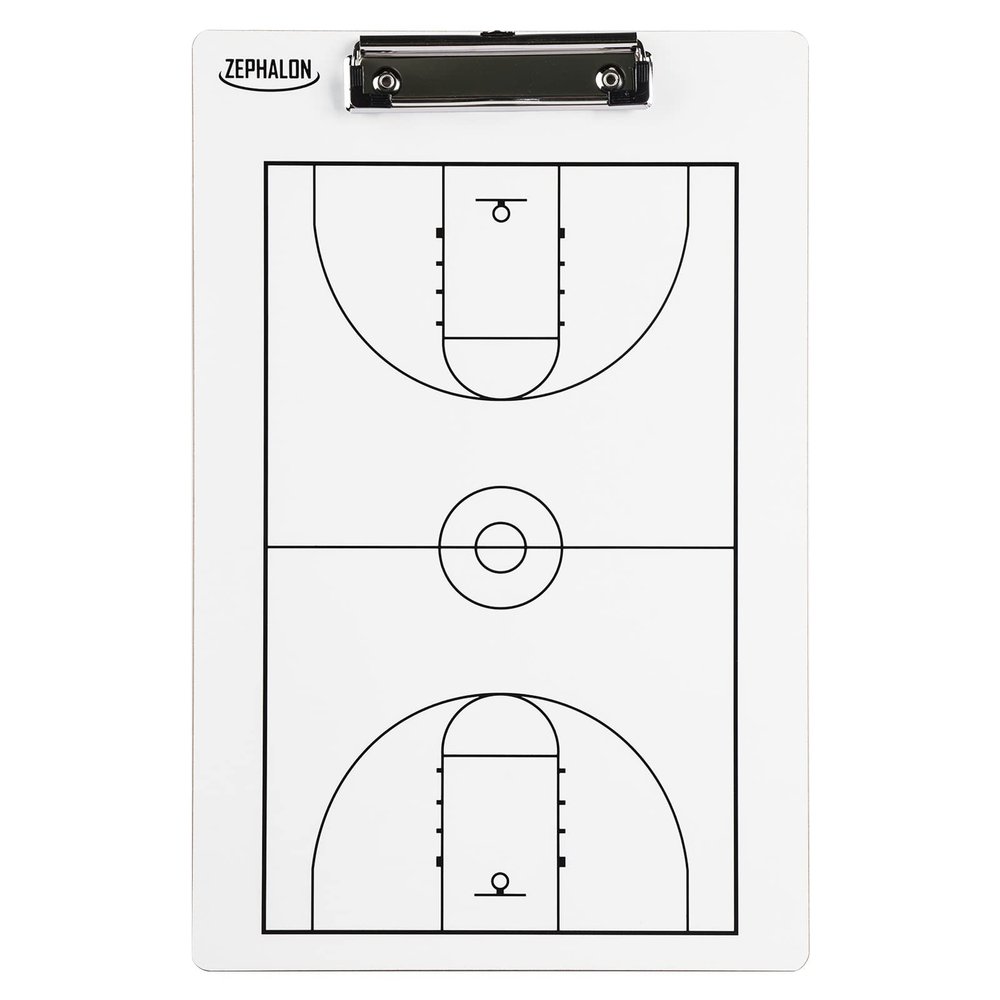 Dry Erase Basketball Clipboard for Coaches Double Sided Board, Sports Coaching (Large 14.5 x 9.5)