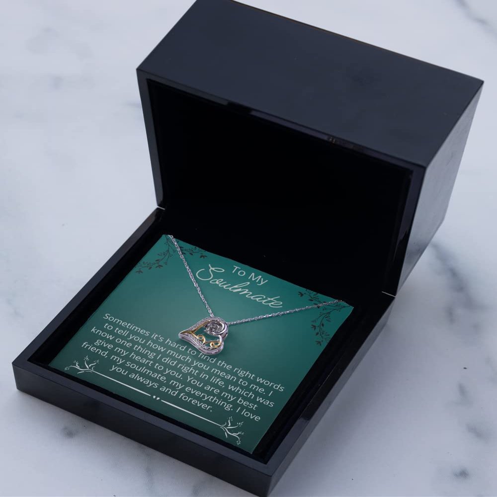 Love Dancing Necklace Luxury Box - My Future Wife Necklace, to My Wife, Necklaces for Wife from Husband with Message Card and Gift Box, Necklace for G