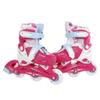 Kids Globe 720509 Street Rider Inline Skates Pink/White Adjustable from Size 27-30 ABEC7 Aluminium Frame view 1