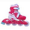 Kids Globe 720509 Street Rider Inline Skates Pink/White Adjustable from Size 27-30 ABEC7 Aluminium Frame view 2
