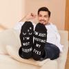 DNTLKUP Funny Gifts for Dad Fathers Day Men Women Cute Novelty lovely Socks: Im Not Sleeping Im Just Resting My Eyes (US, Alpha, Large, Regular, Regular, Eyelash) view 3