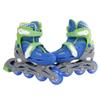 Kids Globe 720511 Street Rider Inline Skates Green / Blue Adjustable from Size 27-30 ABEC7 Aluminium Frame view 1