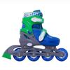 Kids Globe 720511 Street Rider Inline Skates Green / Blue Adjustable from Size 27-30 ABEC7 Aluminium Frame view 2