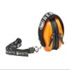 Beretta Unisex Hearing Protection Competition Compact One Size Safety Pro Earmuff w/Ergonomic Design & Durable Carrier Strap, Orange Fluorescent view 2