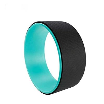 SHELLSK Sporting Goods Yoga Wheel TPE Non-Slip Yoga Spine Roller Wheel Circle for Back Pain Ain Relief and Improving Backbends Flexibility Training for Indoor Fitness (Color : Black)