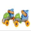 Kids Globe 720523 Roller Skates Blue/Green (Size Adjustable 24-30, Inline Skates for Children, Skates with Learning Aid), Size view 1