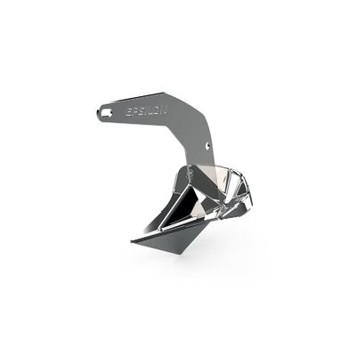 Lewmar Stainless Steel Epsilon Anchor 44 lbs. for Boats 42'-55', concave fluke, Lead ballasted tip, Lloyds Rated, Measures 28-1/3 Fluke Length X 1/2 Shank Length X 16 Width - 2020221489