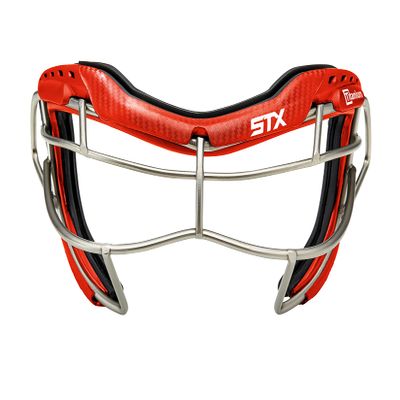 STX Focus Ti-S+ Lacrosse Goggles Red