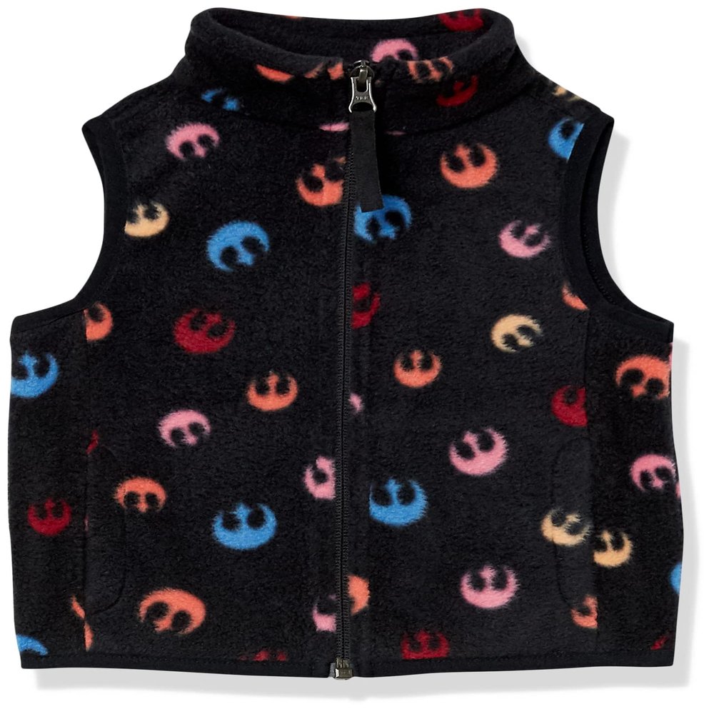 Amazon Essentials Disney | Marvel | Star Wars | Princess Girls' Polar Fleece Vest, Star Wars Rebel, X-Small