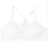 Maidenform Girl's Seamless Ruched Crop Bra | White | 3X-Large view 1