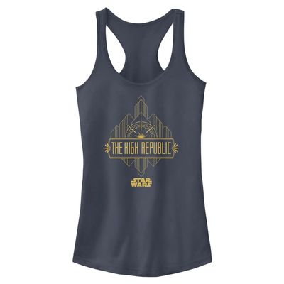 Star Wars Women's High Republic Badge Shirt Indigo, Small
