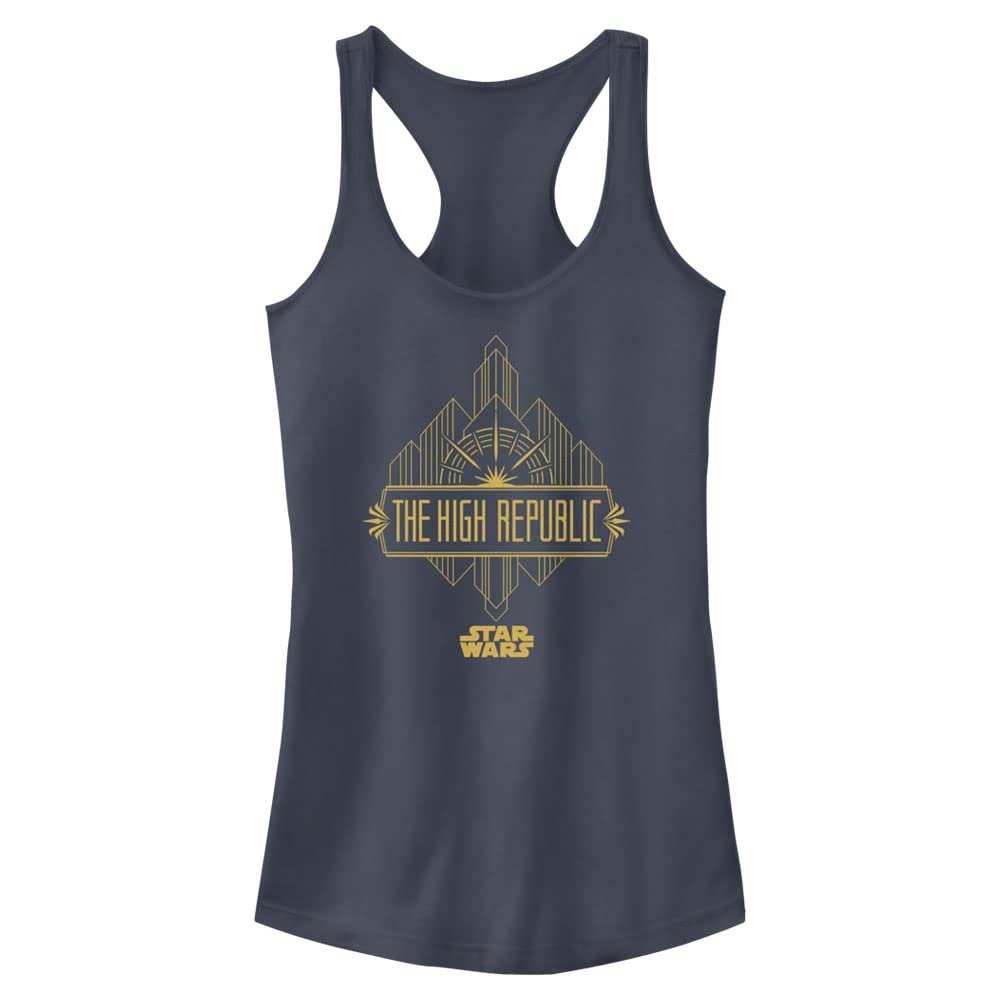 Star Wars Women's High Republic Badge Shirt Indigo, Small