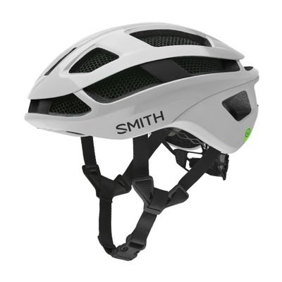 Smith Trace Cycling Helmet  Adult Road/Gravel Bike Helmet with MIPS Technology + Complete Koroyd Coverage  Lightweight Impact Protection for Men & Women  White/Matte White, Medium