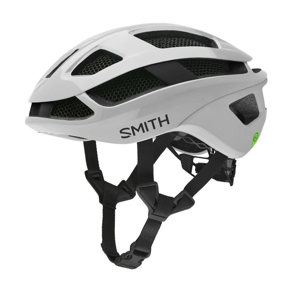 Smith Trace Cycling Helmet  Adult Road/Gravel Bike Helmet with MIPS Technology + Complete Koroyd Coverage  Lightweight Impact Protection for Men & Women  White/Matte White, Medium
