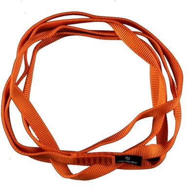 ARMBURY Polyamide Sling - Climbing Equipment Suited for Multi-Pitch and Rock Climbing | UIAA Certified |16mm x 120cm | (Safety Orange)