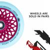 110mm x 24mm Lotus Wheel (Pink/Glow-in-Dark) view 3