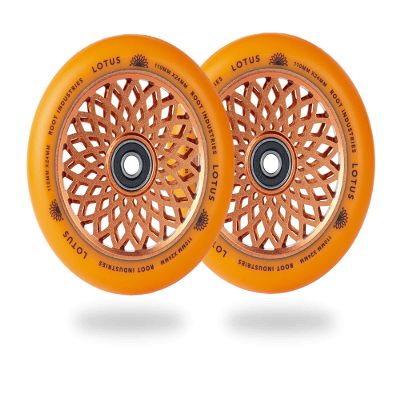110mm x 24mm Lotus Wheel (Orange)