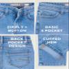 CULTURA Boys Pants, Big Boy & Little Kids Stretch Slim Fit Jeans for Boys Size 4-20, Light Blue - Stretch Denim, 8 view 4