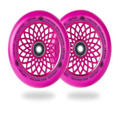 110mm x 24mm Lotus Wheel (Pink)