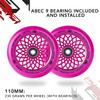 110mm x 24mm Lotus Wheel (Pink) view 4