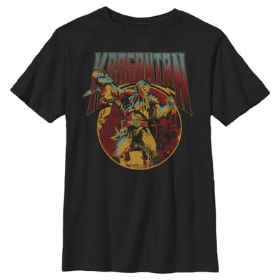 Boy's Star Wars: The Book of Boba Fett Krrsantan Can't Get Away From Me T-Shirt - Black - Small