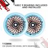 110mm x 24mm Lotus Wheel (Copper/Glow-in-Dark) view 4