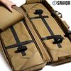 Savior Equipment Specialist Series Tactical Double Long Gun Bag Case Backpack 4 Pistol Handgun Storage, Lockable Zippers, Padded Drag Handles, w/Adjustable Shoulder Strap, 46 Inch Flat Dark Earth Tan view 2