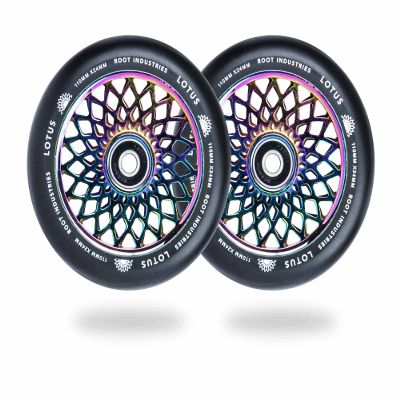 110mm x 24mm Lotus Wheel (Black/Rocket Fuel)