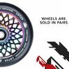 110mm x 24mm Lotus Wheel (Black/Rocket Fuel) view 3