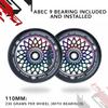 110mm x 24mm Lotus Wheel (Black/Rocket Fuel) view 4
