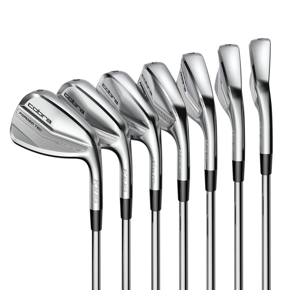 Cobra Golf 2022 King Forged Tec Iron Set (Men's, Right Hand, KBS $ Taper Lite, Stiff Flex, 4-PW)