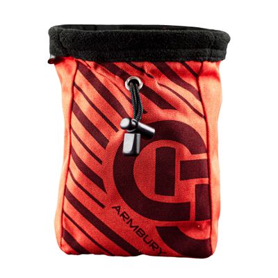 ARMBURY Rock Climbing Chalk Bag - Swift Bouldering Chalk Bag for Rock Climbing and Weight Lifting | Durable | Adjustable | Lightweight | Multifunctional Climbing Chalk Bag - Orange