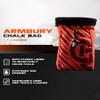 ARMBURY Rock Climbing Chalk Bag - Swift Bouldering Chalk Bag for Rock Climbing and Weight Lifting | Durable | Adjustable | Lightweight | Multifunctional Climbing Chalk Bag - Orange view 2