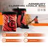 ARMBURY Rock Climbing Chalk Bag - Swift Bouldering Chalk Bag for Rock Climbing and Weight Lifting | Durable | Adjustable | Lightweight | Multifunctional Climbing Chalk Bag - Orange view 4