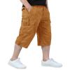 EKLENTSON Mens Cargo Short Pants Soft Relaxed Fit Shorts for Men Travel Casual Shorts for Men with Pockets, Earthy Yellow, 32 view 1