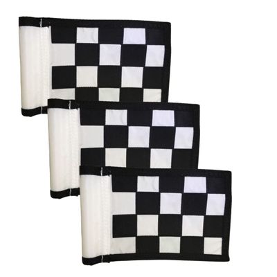 Purchase Green 6x 8 Checkered Golf Pole Flag 3pack Bundle- UV Resistant, 400 Denier Nylon Material (Black White)