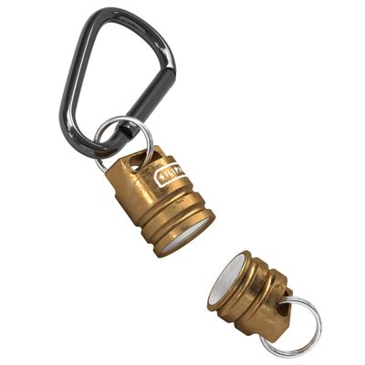 Silipac Keychain Magnetic Connector Titanium Steel Brass EDC Mag Beads Secure Key Quick Release Carabiner Detachable Keys Easy Access (Brass)