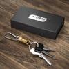 Silipac Keychain Magnetic Connector Titanium Steel Brass EDC Mag Beads Secure Key Quick Release Carabiner Detachable Keys Easy Access (Brass) view 3