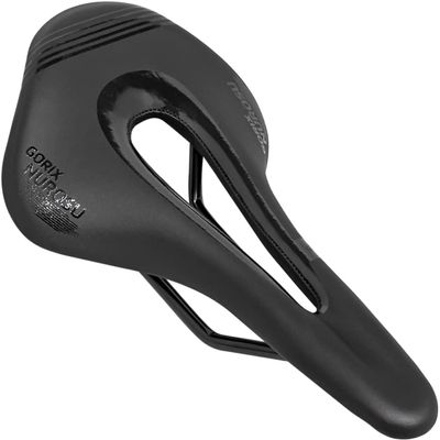 GORIX Bike Short Saddle Seat Short Nose Lightweight MTB Road Bicycle(GX-NUROSU) (Black)