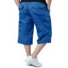 EKLENTSON Shorts for Men Cargo Casual Hiking Shorts Men Bermuda Messenger Work Long Shorts for Men Golf Shorts Men, Blue, 36 view 4