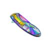 Falcon 8 Inch American Eagle Engraved Folding Pocket Knife Stainless Steel Blade, Frost Woods & Mountains Design, Manual opening Open with Pocket Clip (Rainbow) view 3