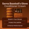 SARNA BASEBALL Glove Conditioner, Cream, 8 Oz  Break in Faster, Keep Leather Maintained  Water-Based, Non-Darkening, No Sticky Residue  Glove Conditioner for Mitts & Softball Gear Made in USA view 3