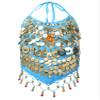 Aislor Girls Belly Dance Performance Jazz Ballet Dance Top Kids Sequins Halter Neck Athletic Shirts Bra Top Dancewear Blue One Size view 1