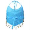 Aislor Girls Belly Dance Performance Jazz Ballet Dance Top Kids Sequins Halter Neck Athletic Shirts Bra Top Dancewear Blue One Size view 2