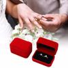 KBYUN Luxury Velvet Square Earring Storage Gift Packaging Box Jewelry Box Pair Rings Case Earring Display Case Ring Storage Box(Wine red) view 2